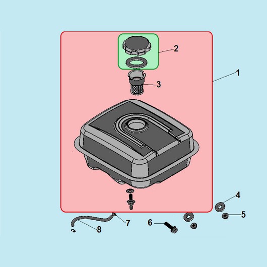 Бак топливный Champion BC9714